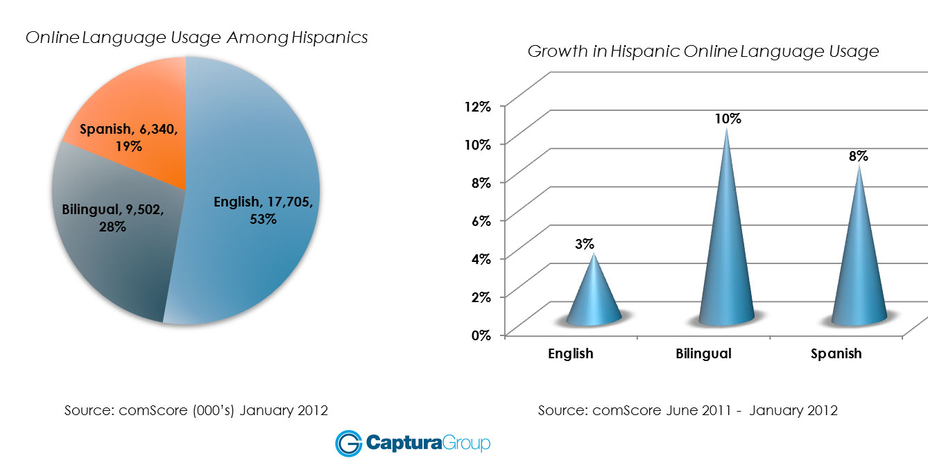 HIspanic Online Usage by Language Preference